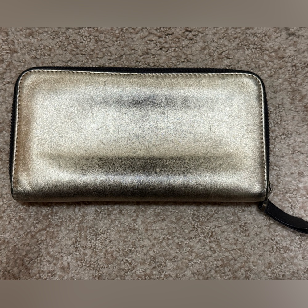 Gerard Darel Silver Satchel Tote & Wallet - Picture 6 of 7